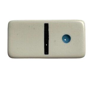 Double Nine Dominoes Replacement Tile 0 1 Color Dot Vintage 1998 mq